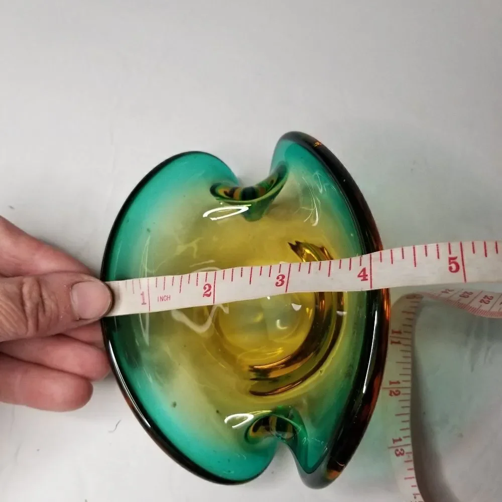 Vintage Seguso Murano Art Glass Shell Bowl Ashtray, Circa 1960s